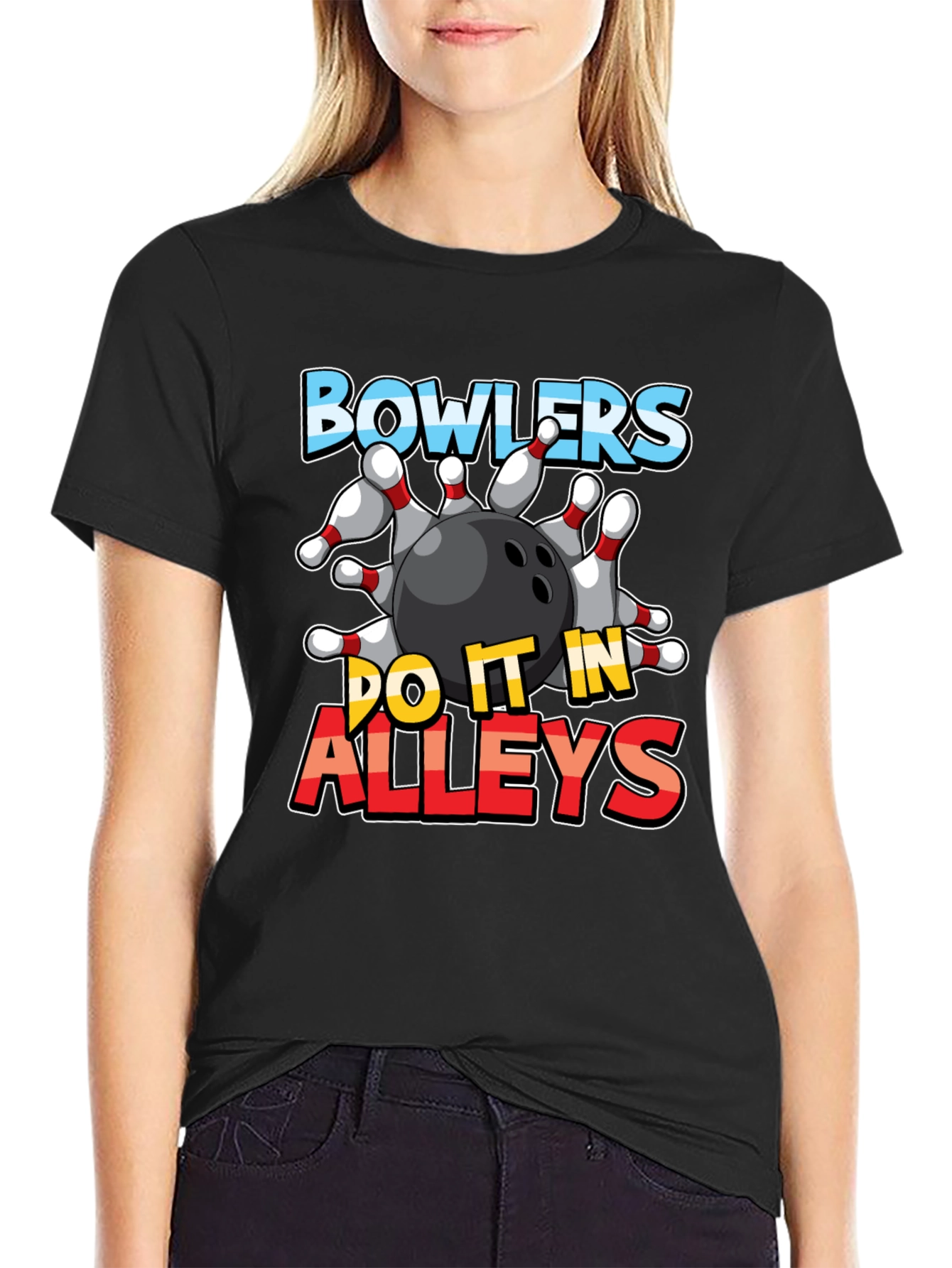 Bowlers Do It In Alleys Graphic Tee