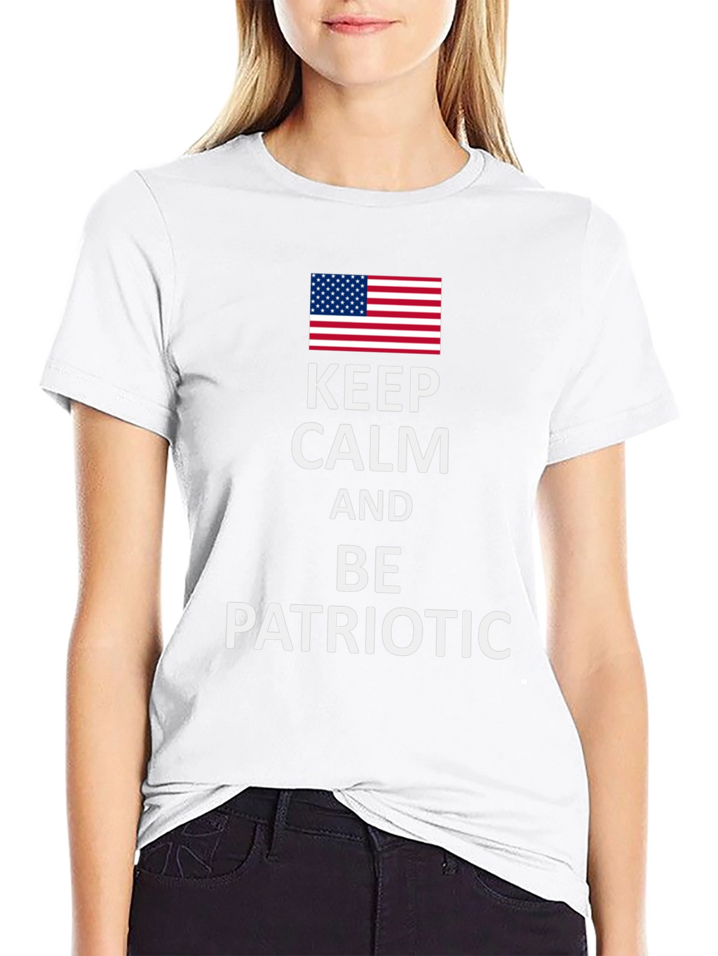 Keep Calm and Be Patriotic Tee