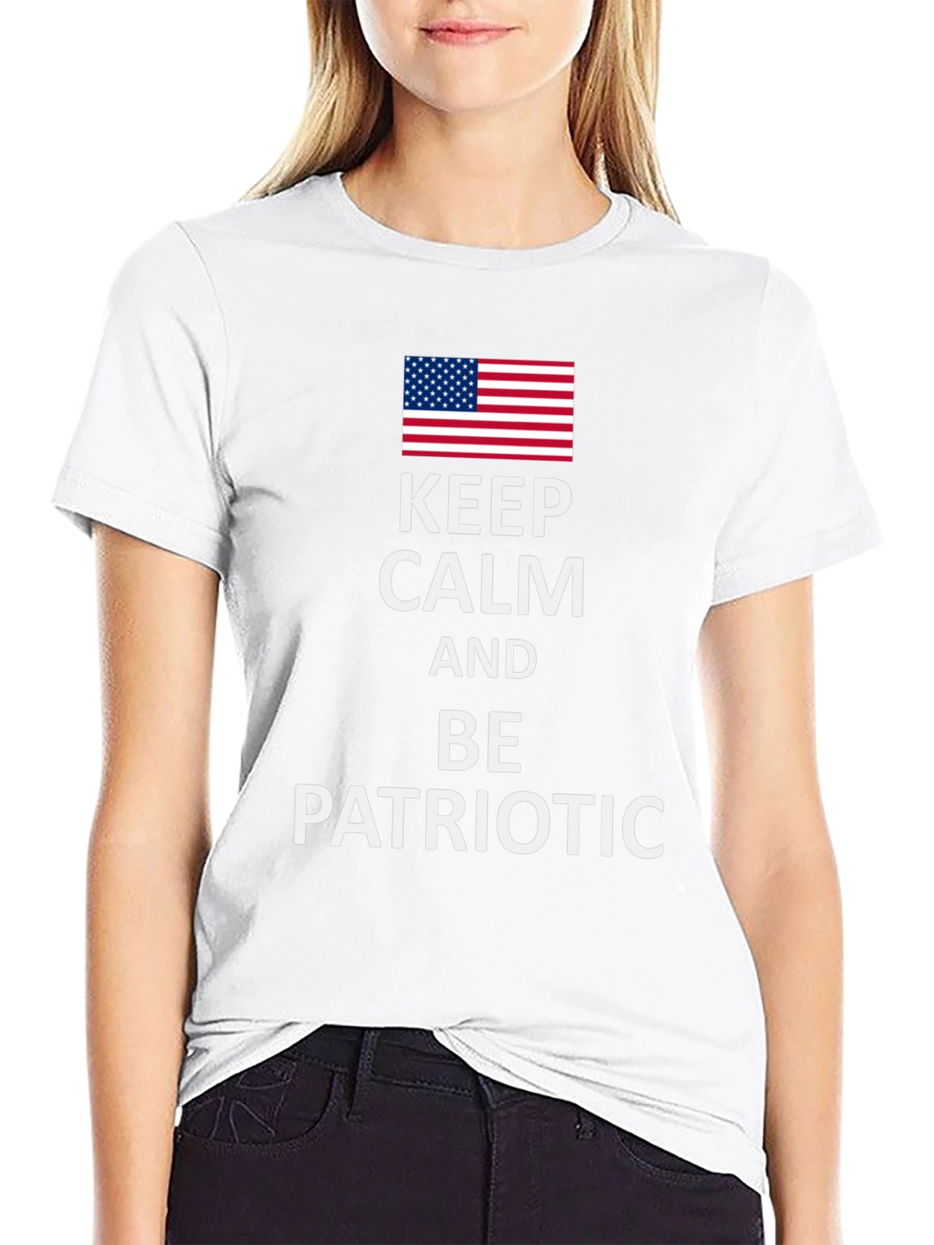Keep Calm and Be Patriotic Tee