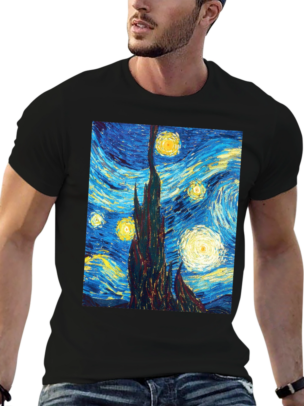 Starry Night T-Shirt - Artistic Impression