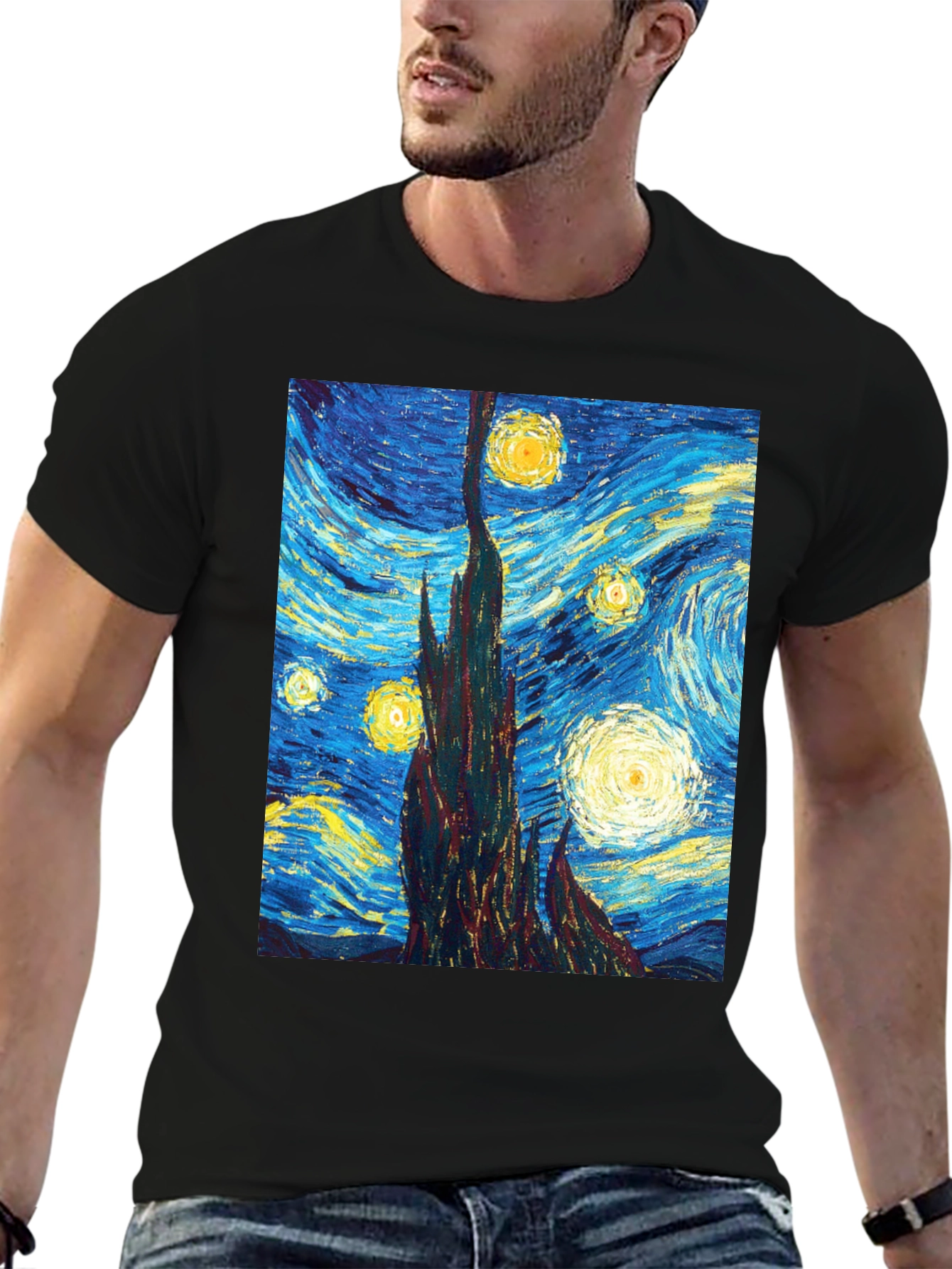 Starry Night T-Shirt - Artistic Impression