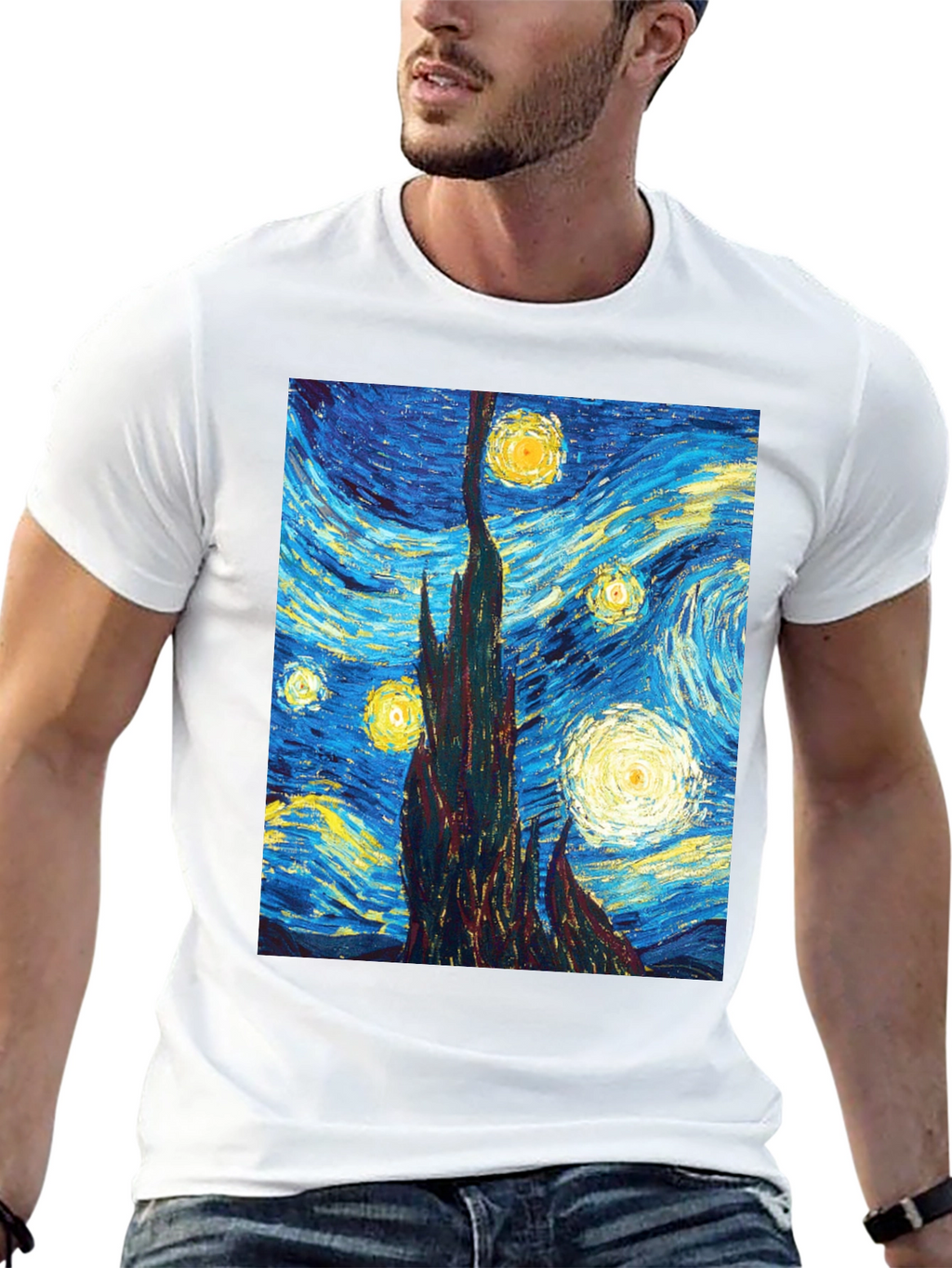 Starry Night T-Shirt - Artistic Impression