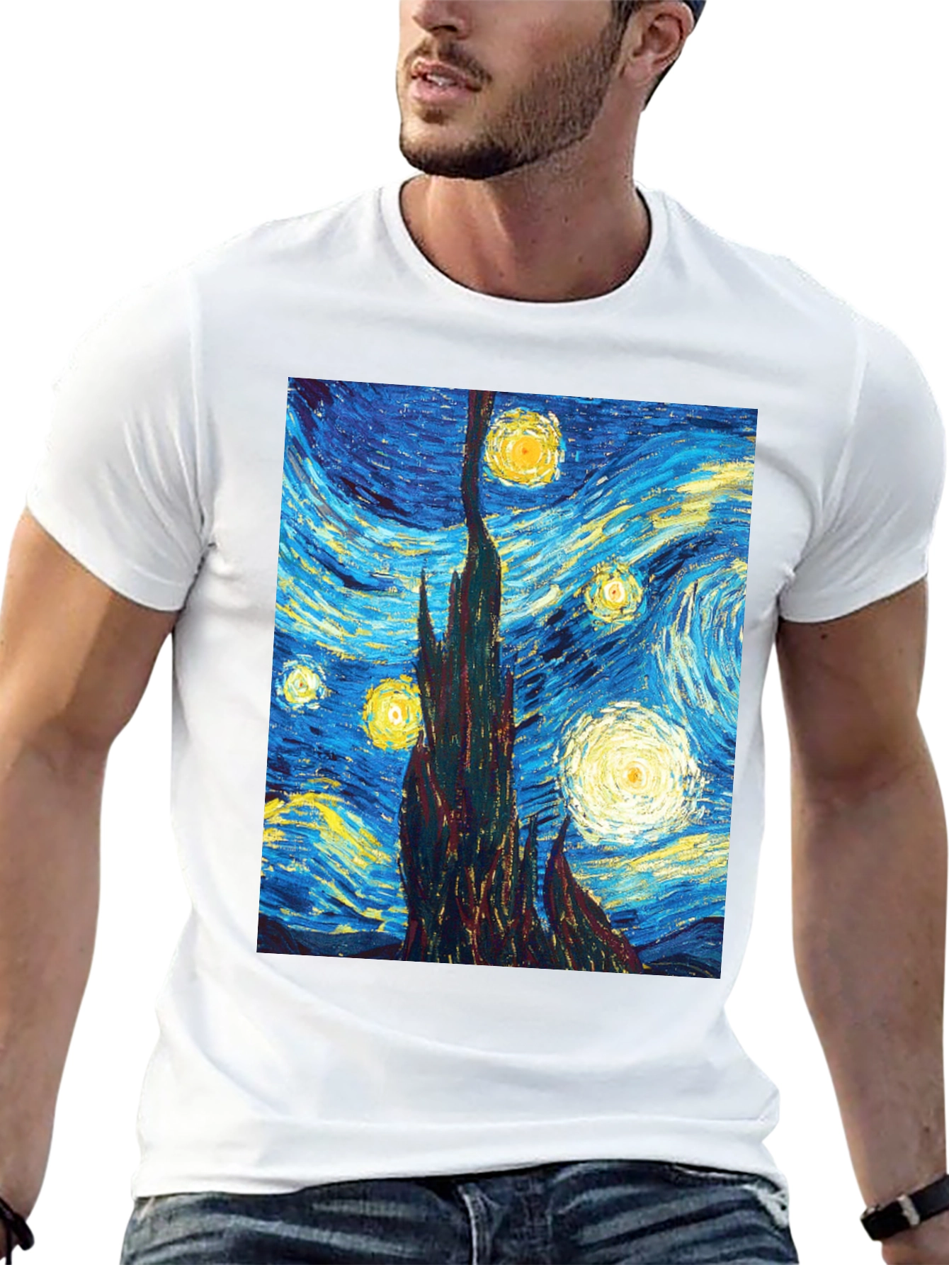 Starry Night T-Shirt - Artistic Impression