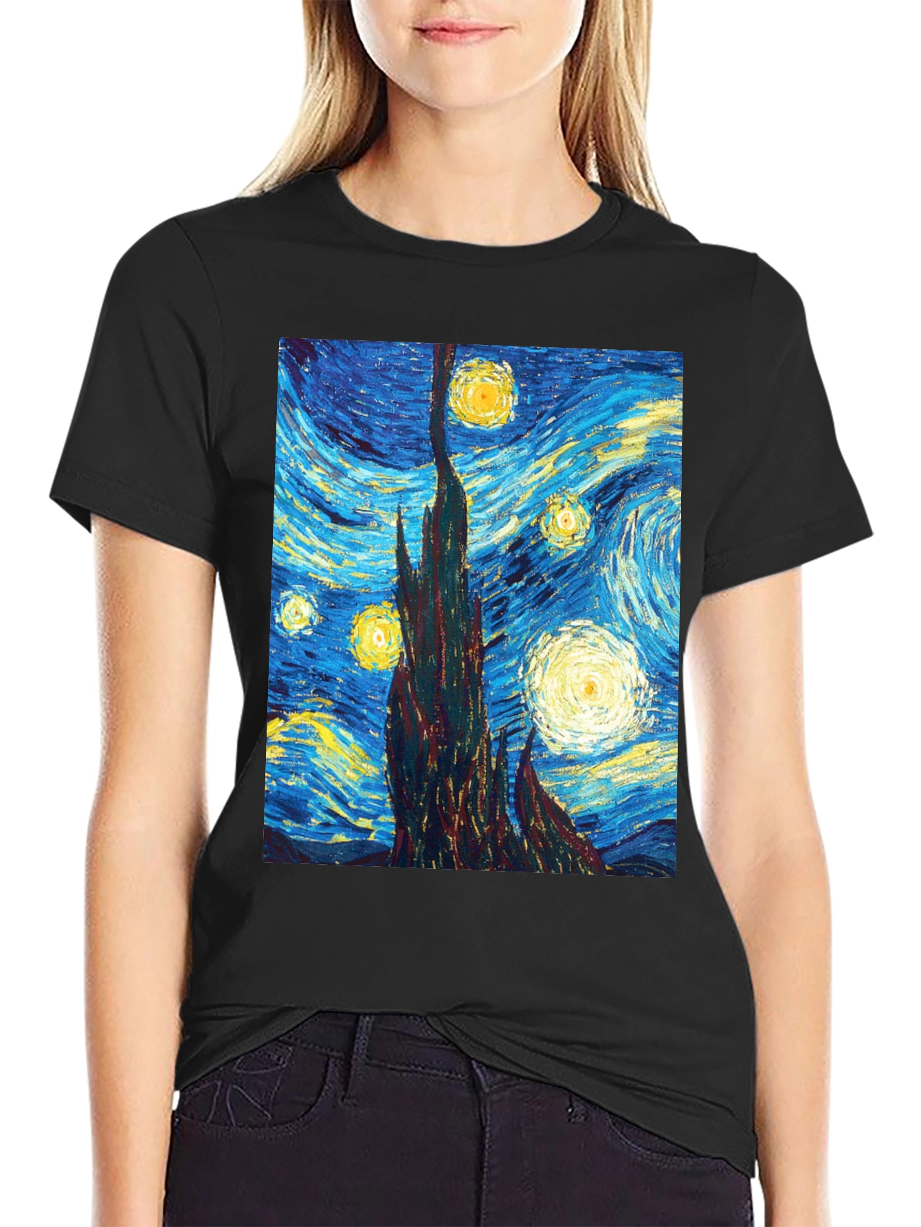 Starry Night T-Shirt - Artistic Impression