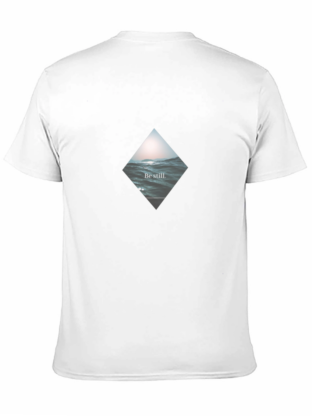 Be Still Wave Graphic Black T-Shirt