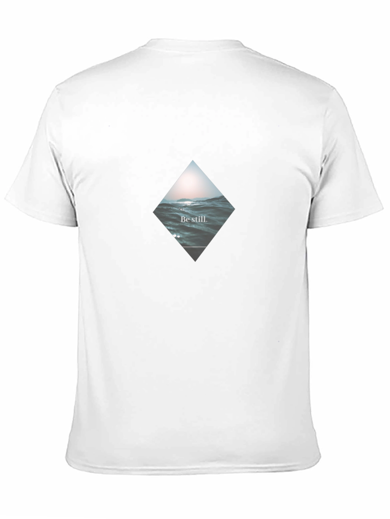 Be Still Wave Graphic Black T-Shirt