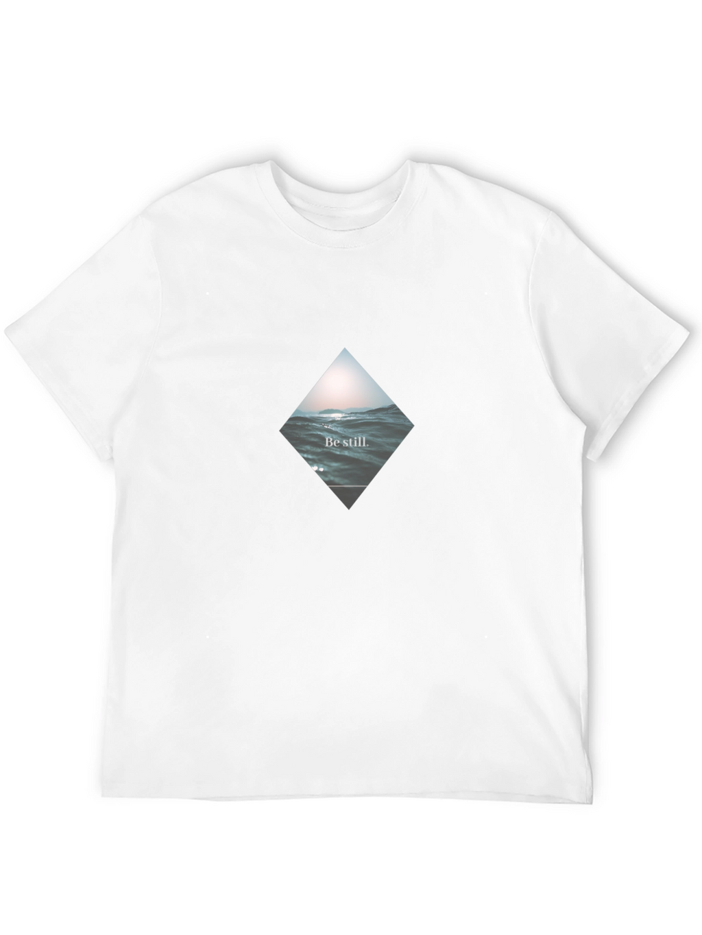 Be Still Wave Graphic Black T-Shirt