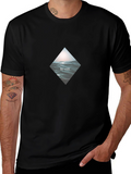 Be Still Wave Graphic Black T-Shirt