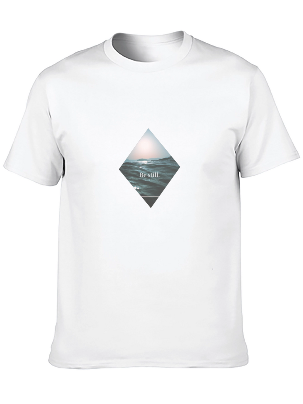 Be Still Wave Graphic Black T-Shirt