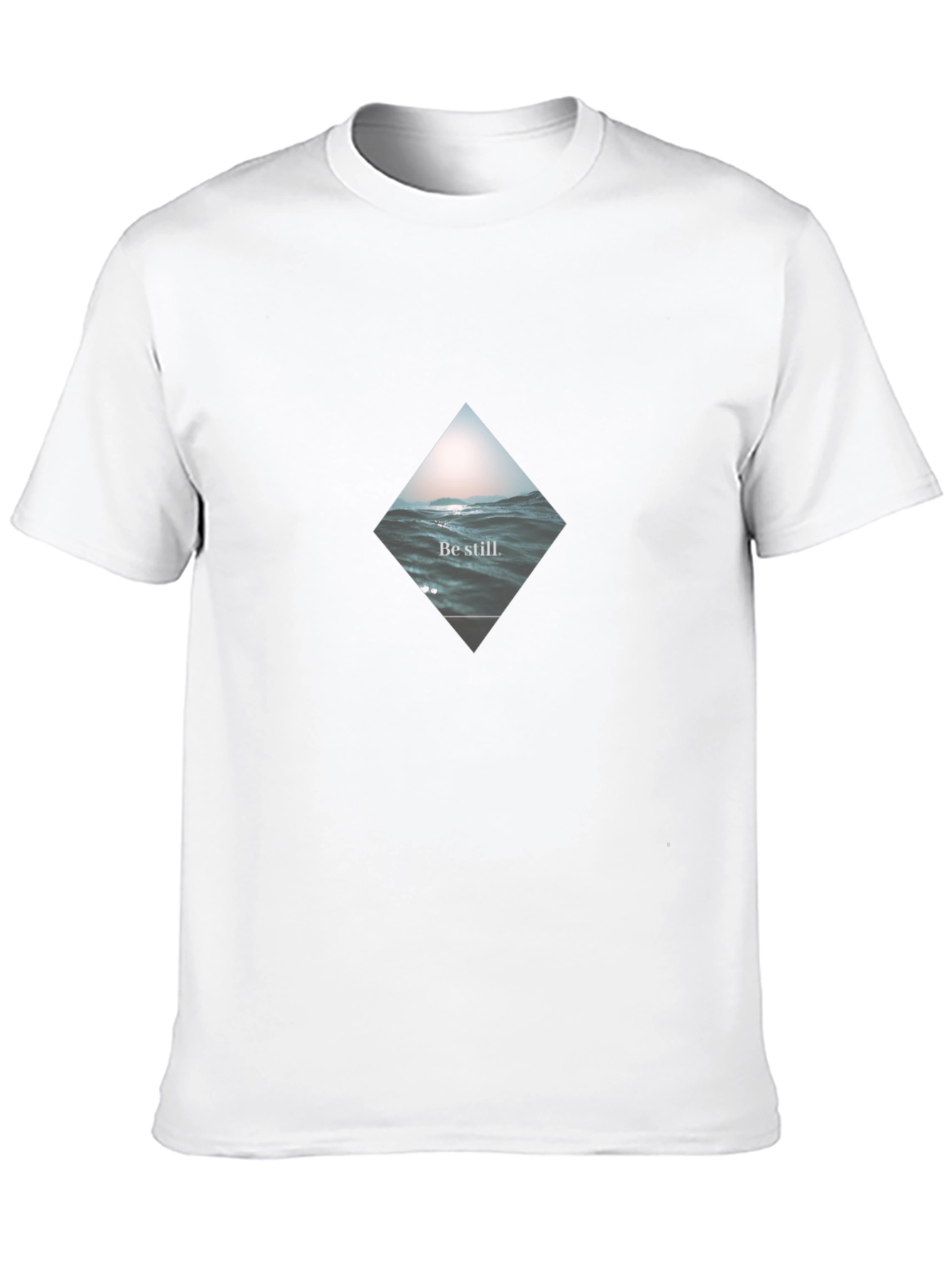 Be Still Wave Graphic Black T-Shirt