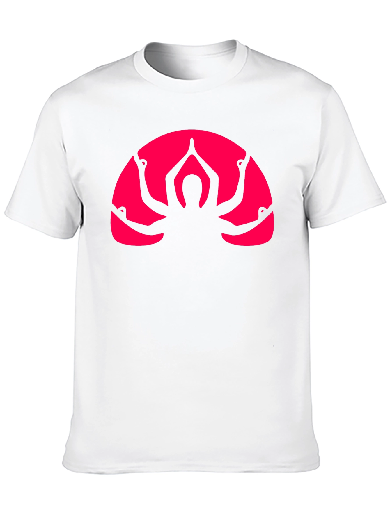 Black T-Shirt with Yoga Multi-Arm Graphic