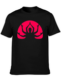 Black T-Shirt with Yoga Multi-Arm Graphic