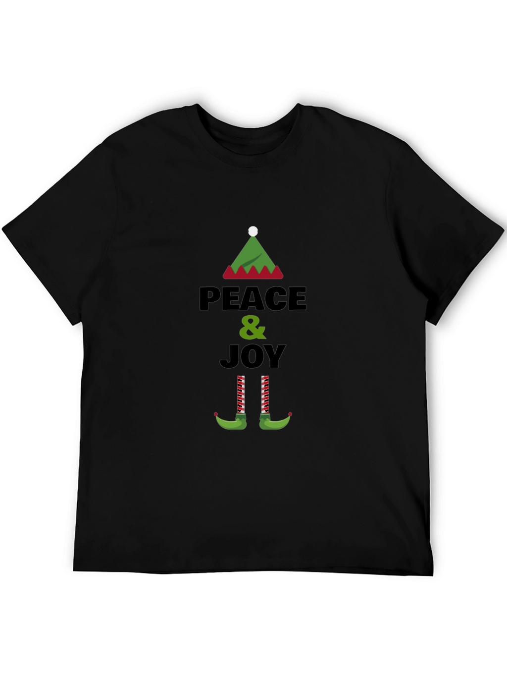 Peace & Joy Elf Christmas T-Shirt