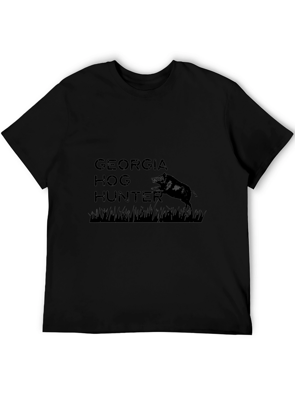 Georgia Hog Hunter Graphic T-Shirt Black