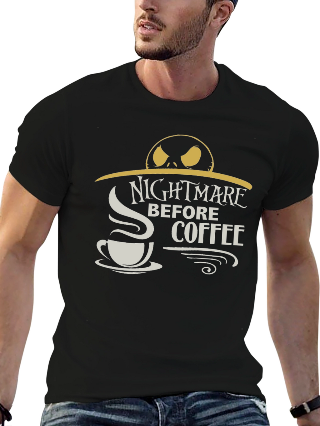 Nightmare Before Coffee Graphic T-Shirt