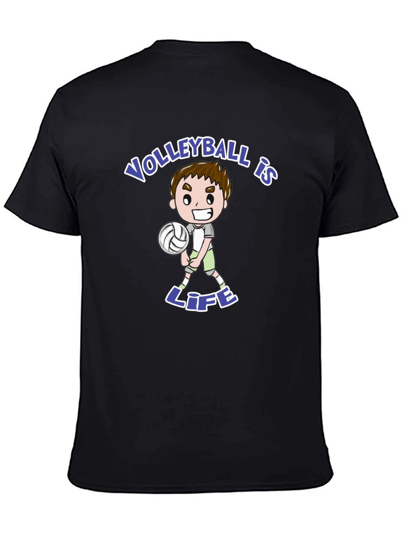 Volleyball is Life Black T-Shirt