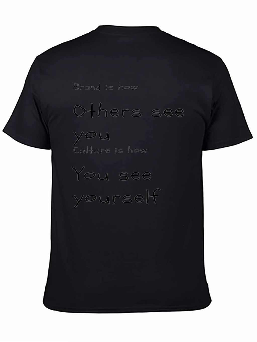 Black T-Shirt with Inspirational Quote