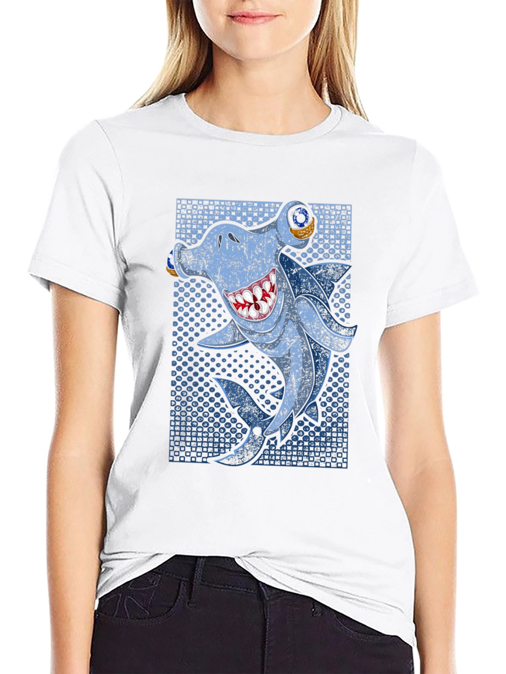 Hammerhead Shark Graphic Tee - Mens Black T-Shirt