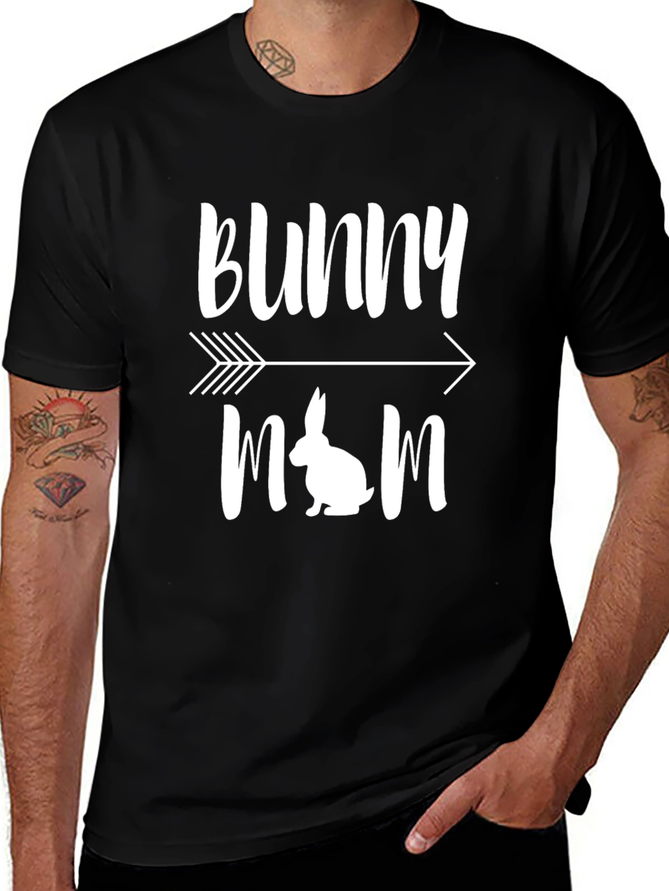 Bunny Mom Graphic Tee - Cute Easter T-Shirt