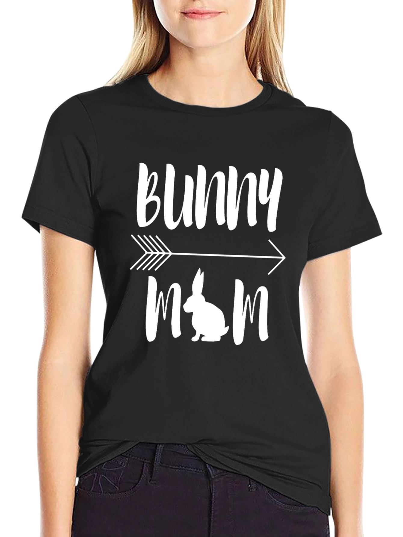 Bunny Mom Graphic Tee - Cute Easter T-Shirt