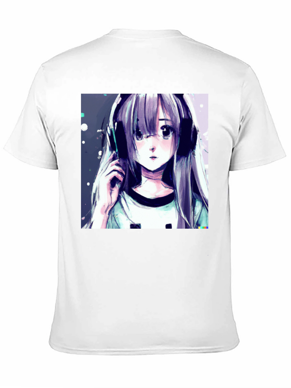 Anime Girl Graphic Tee - Stylish Black T-Shirt
