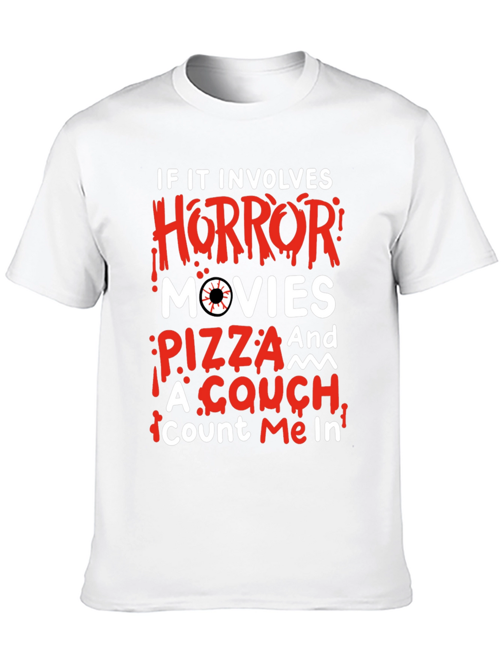 Horror Movie Pizza Couch T-Shirt