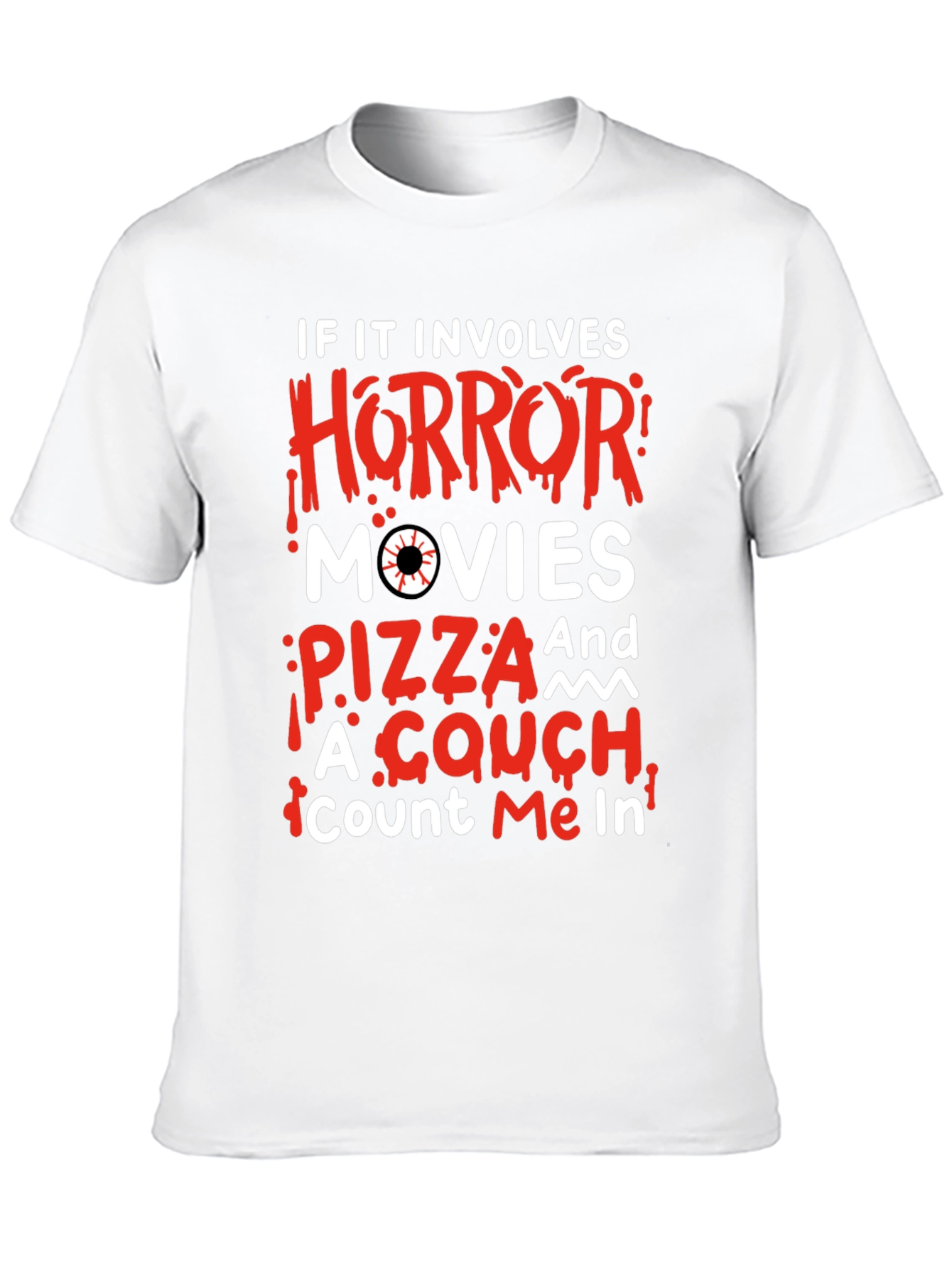 Horror Movie Pizza Couch T-Shirt