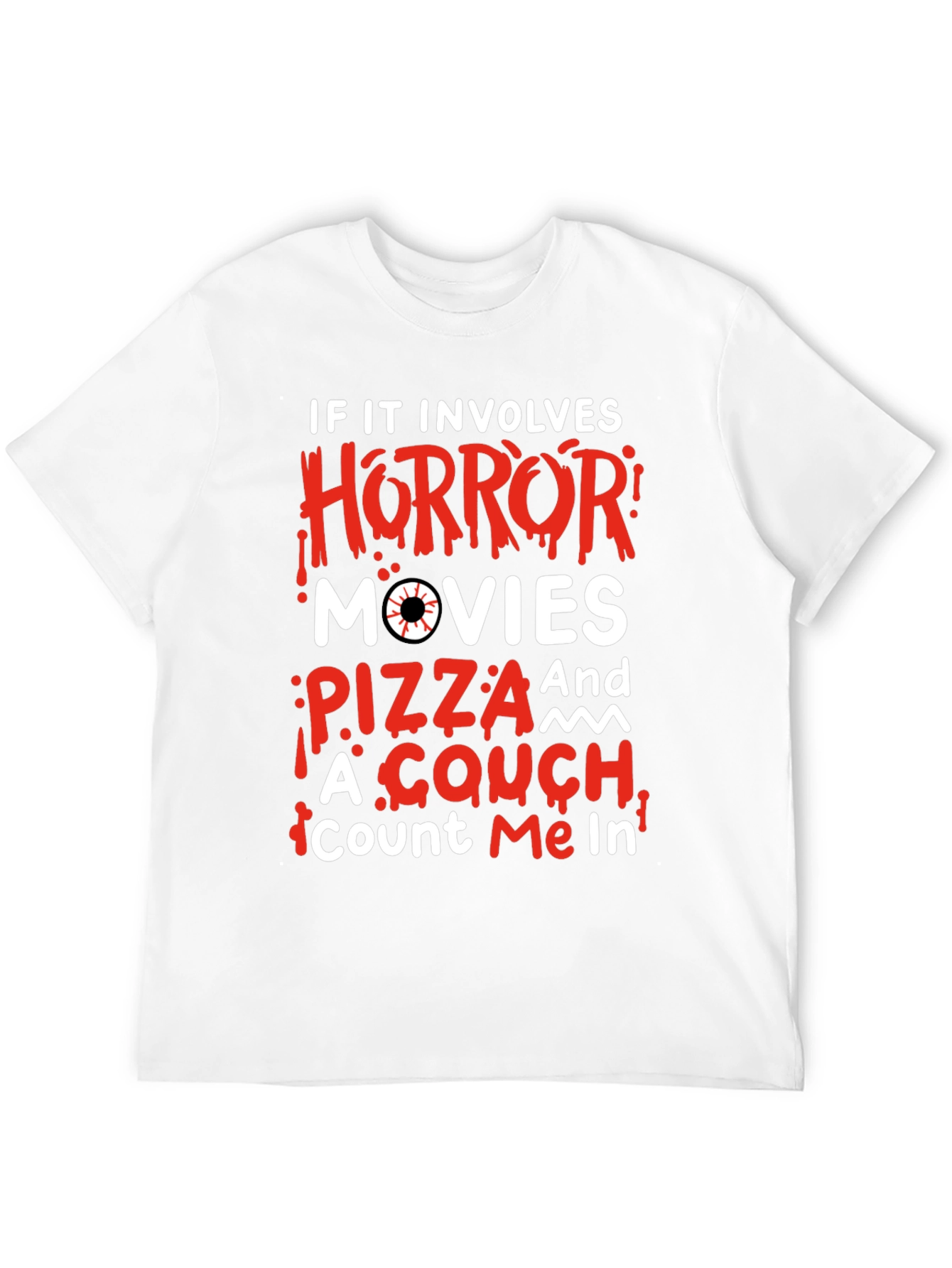 Horror Movie Pizza Couch T-Shirt