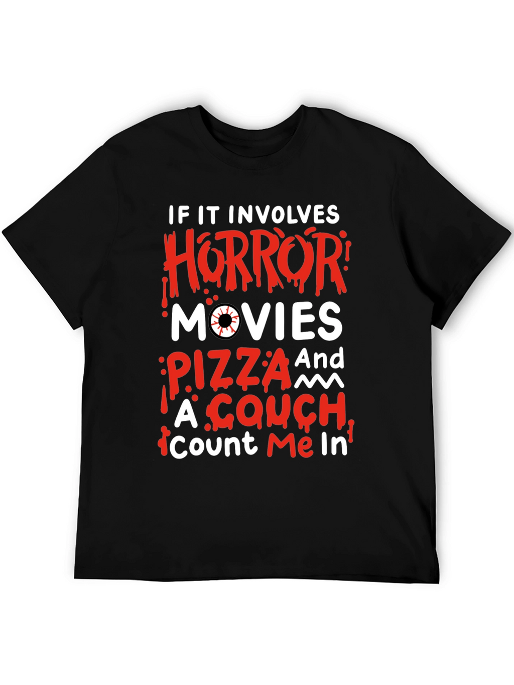 Horror Movie Pizza Couch T-Shirt