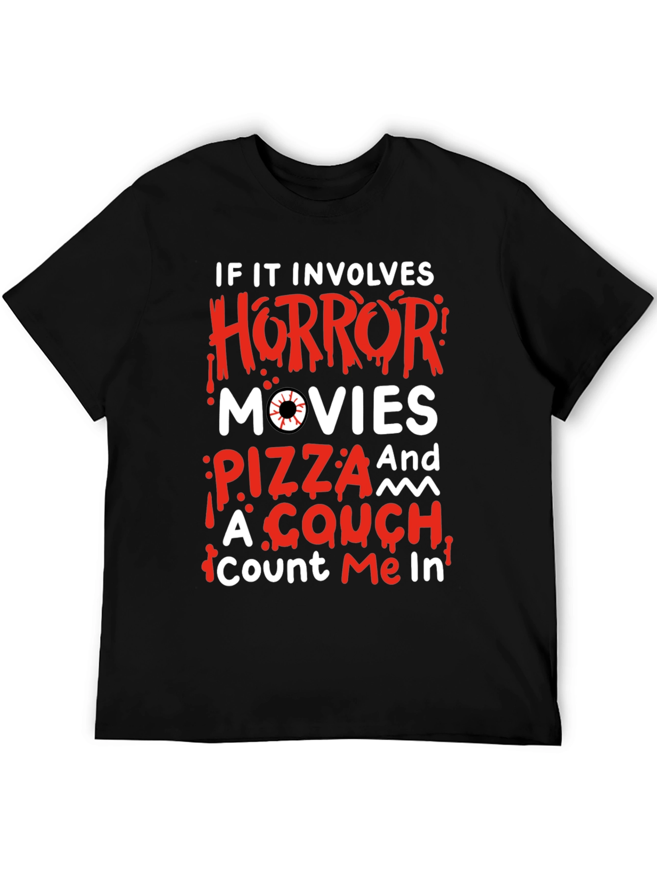 Horror Movie Pizza Couch T-Shirt