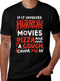 Horror Movie Pizza Couch T-Shirt
