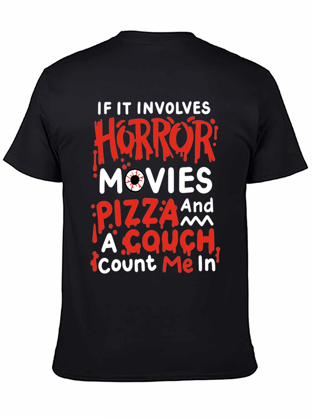 Horror Movie Pizza Couch T-Shirt
