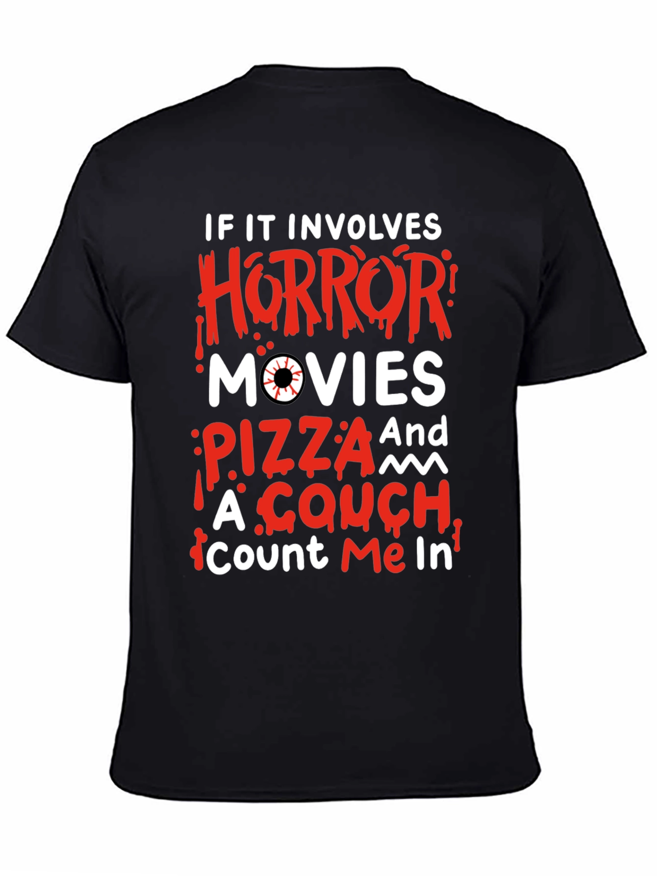 Horror Movie Pizza Couch T-Shirt