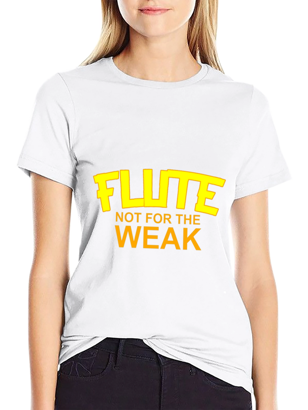 Flute Not For The Weak Black Graphic Tee