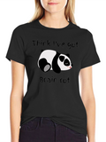 Brain Rot Panda Black T-Shirt