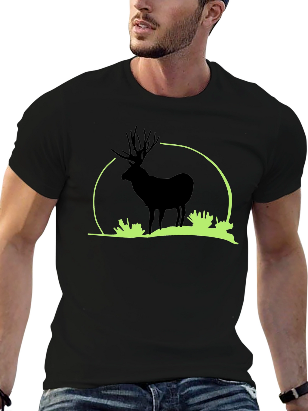 Black Elk Silhouette Graphic T-Shirt