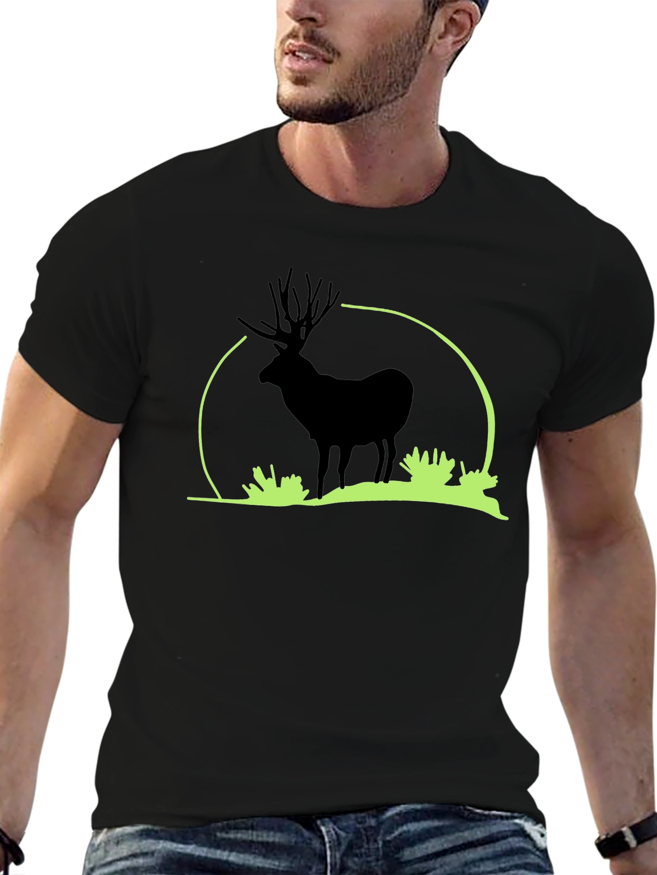 Black Elk Silhouette Graphic T-Shirt