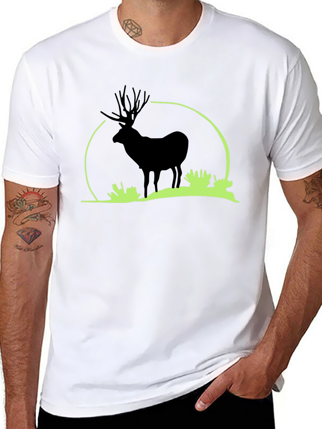 Black Elk Silhouette Graphic T-Shirt