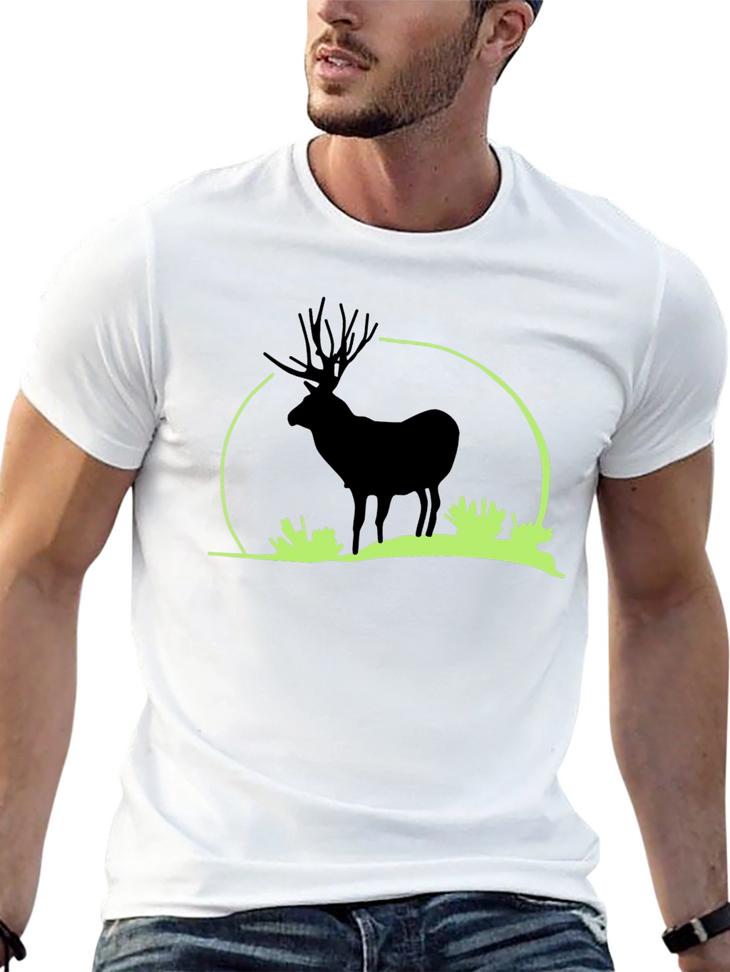 Black Elk Silhouette Graphic T-Shirt