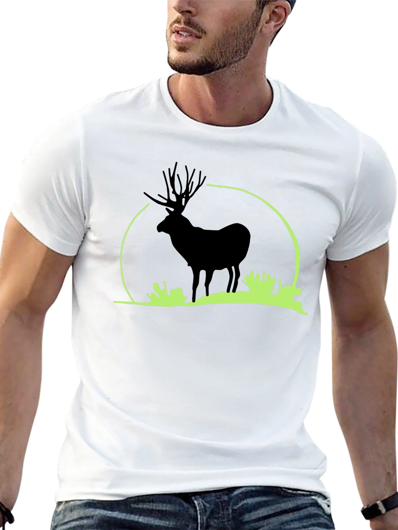 Black Elk Silhouette Graphic T-Shirt