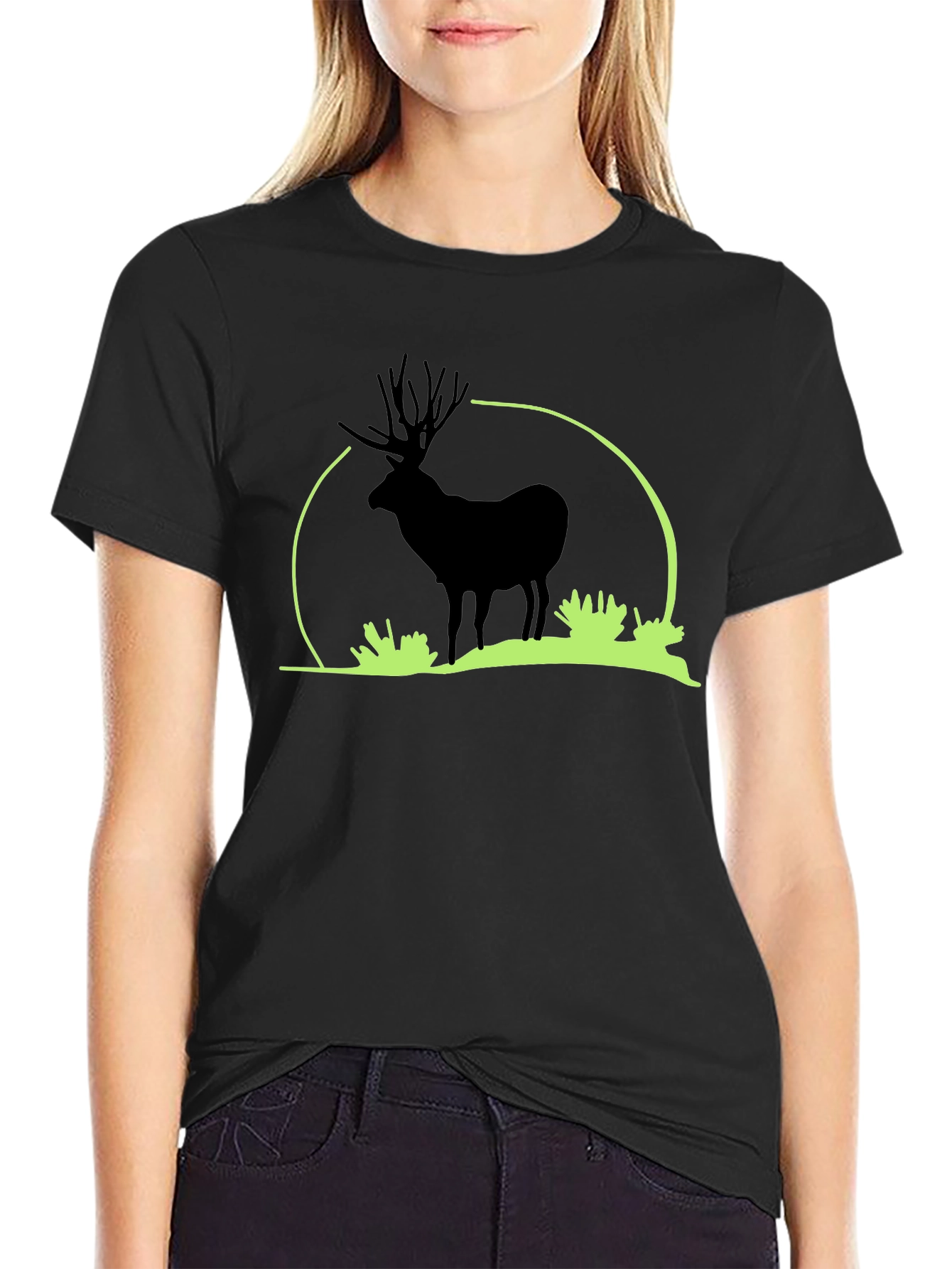 Black Elk Silhouette Graphic T-Shirt