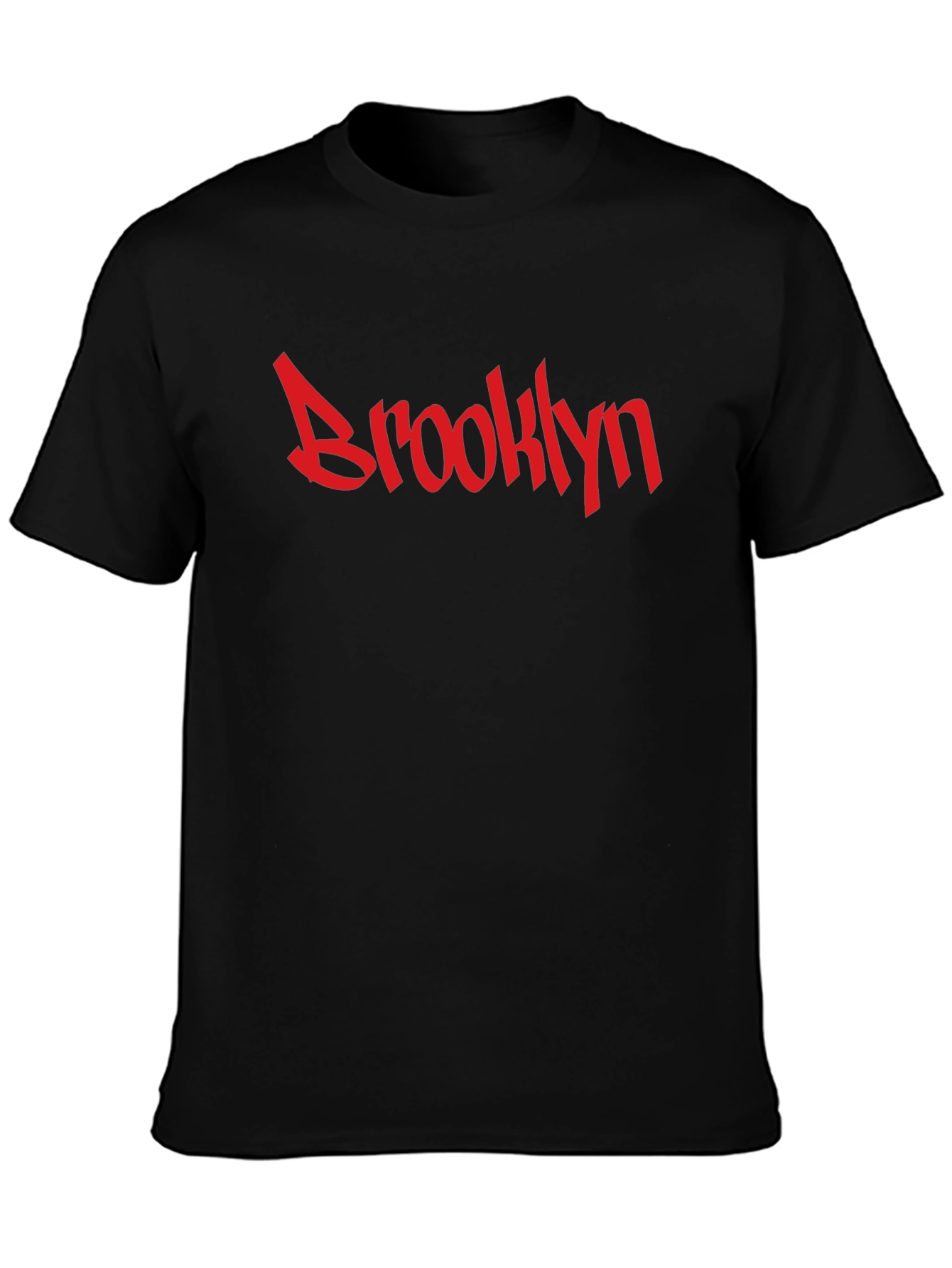 Brooklyn Graphic Tee - Red on Black