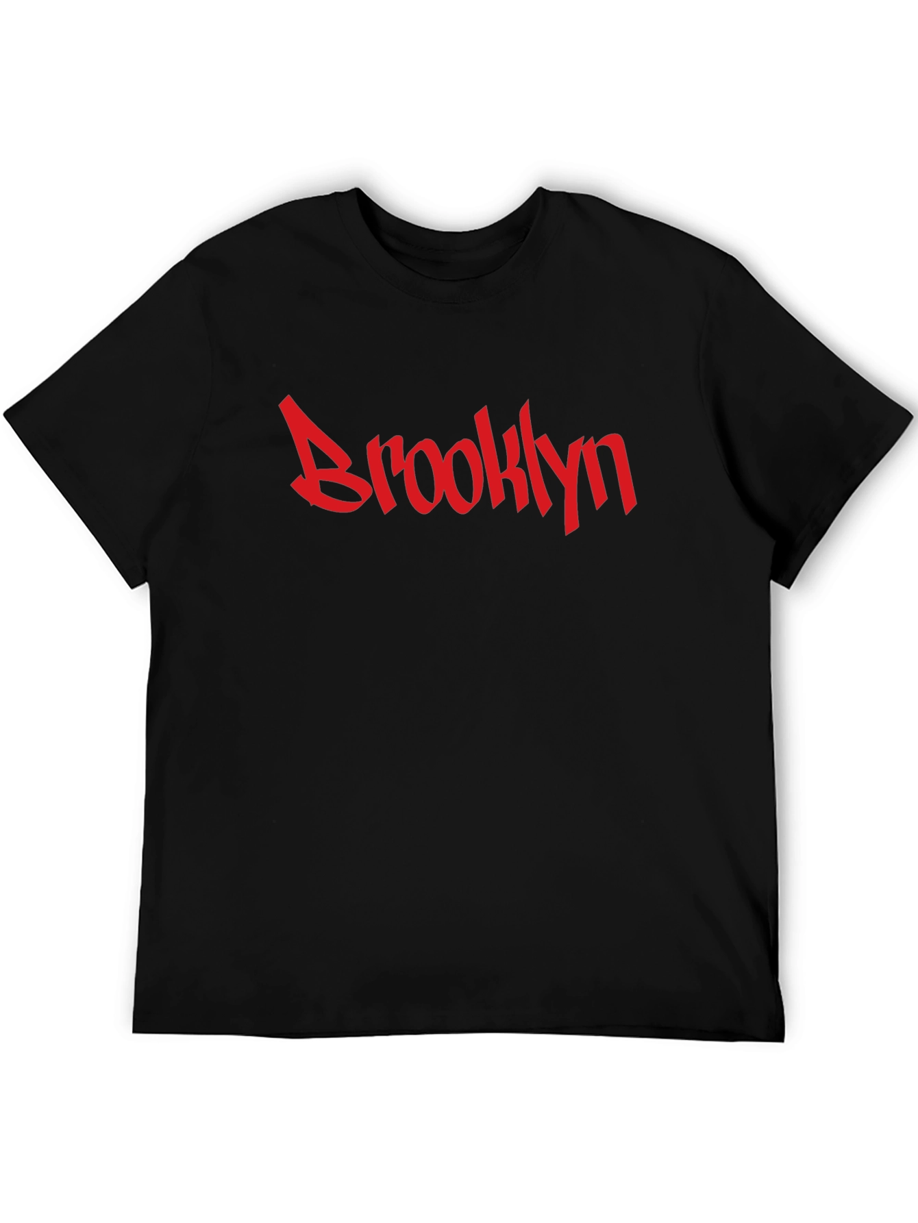 Brooklyn Graphic Tee - Red on Black