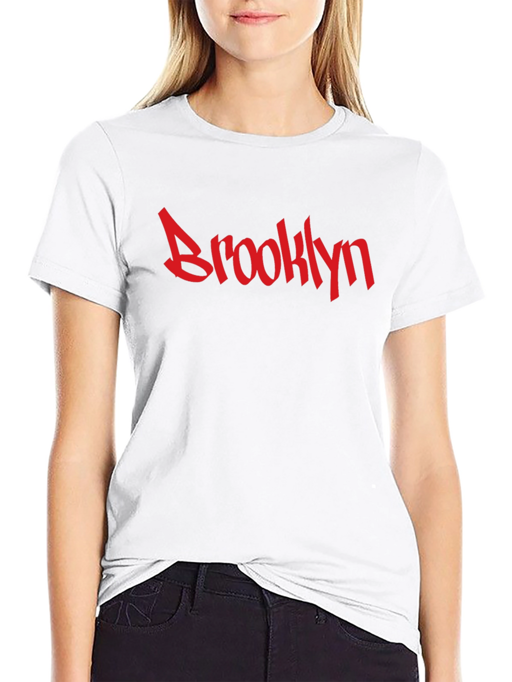 Brooklyn Graphic Tee - Red on Black