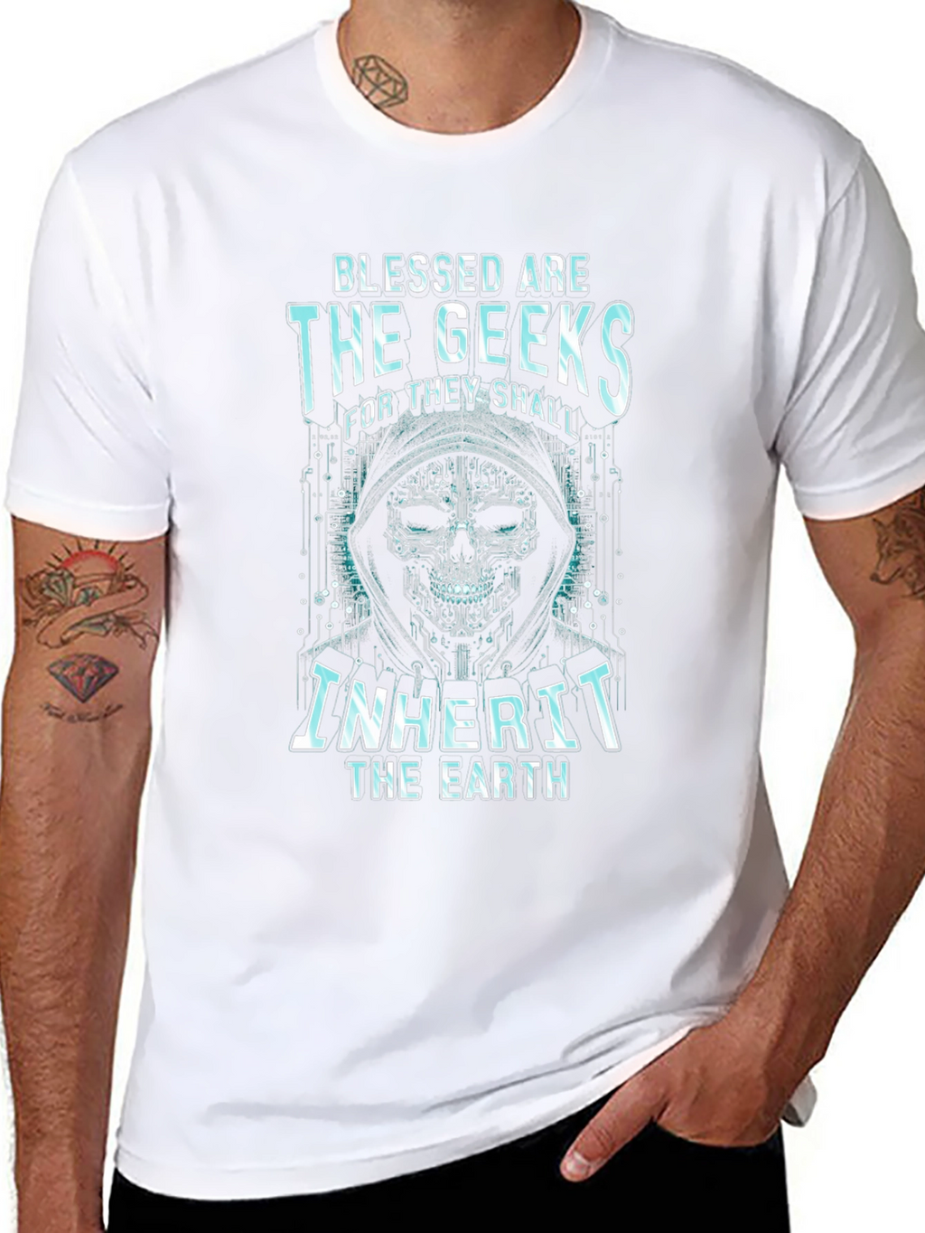 Blessed Are The Geeks Graphic Tee