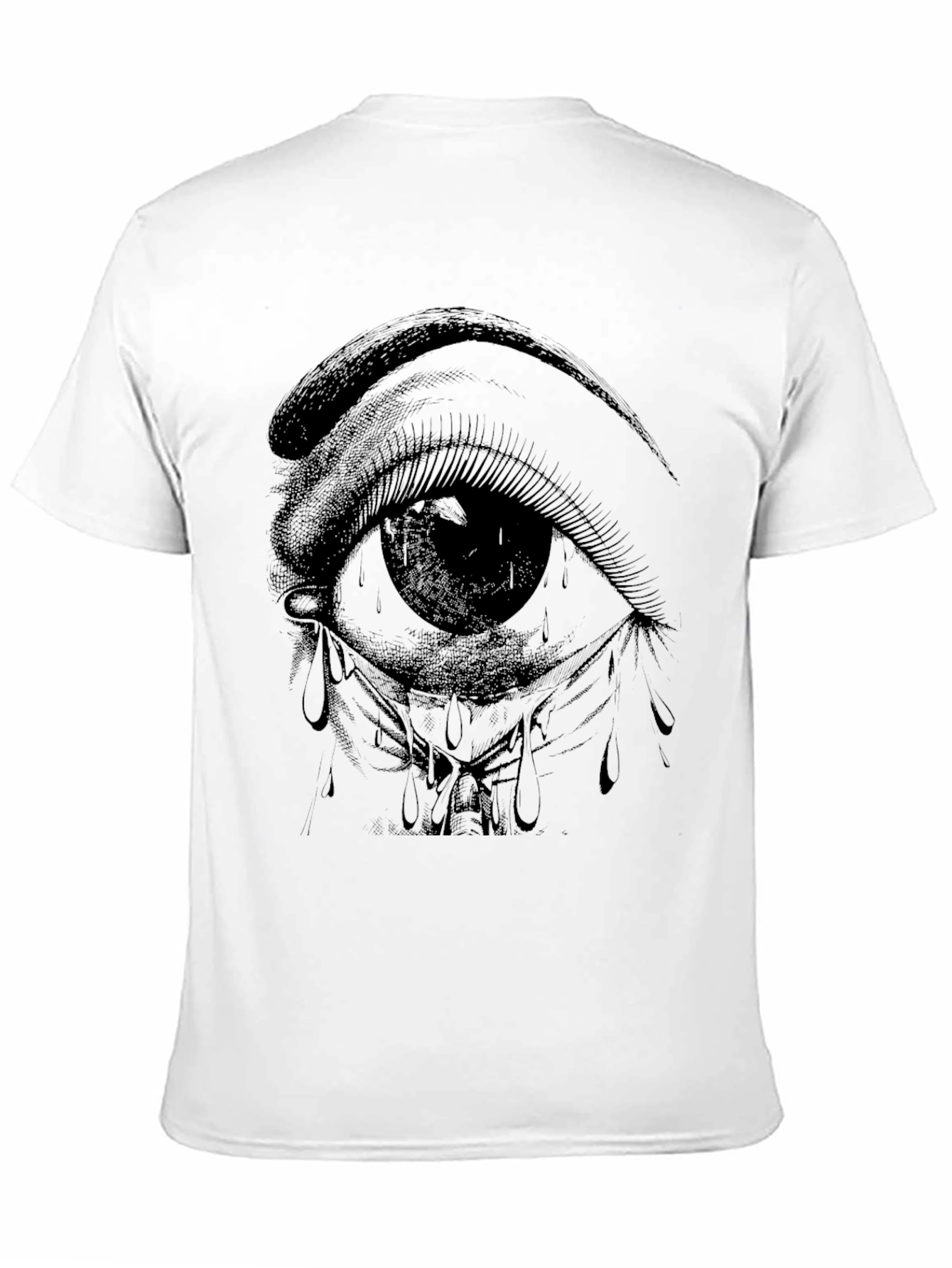 Eye Graphic T-Shirt - Black Cotton Tee