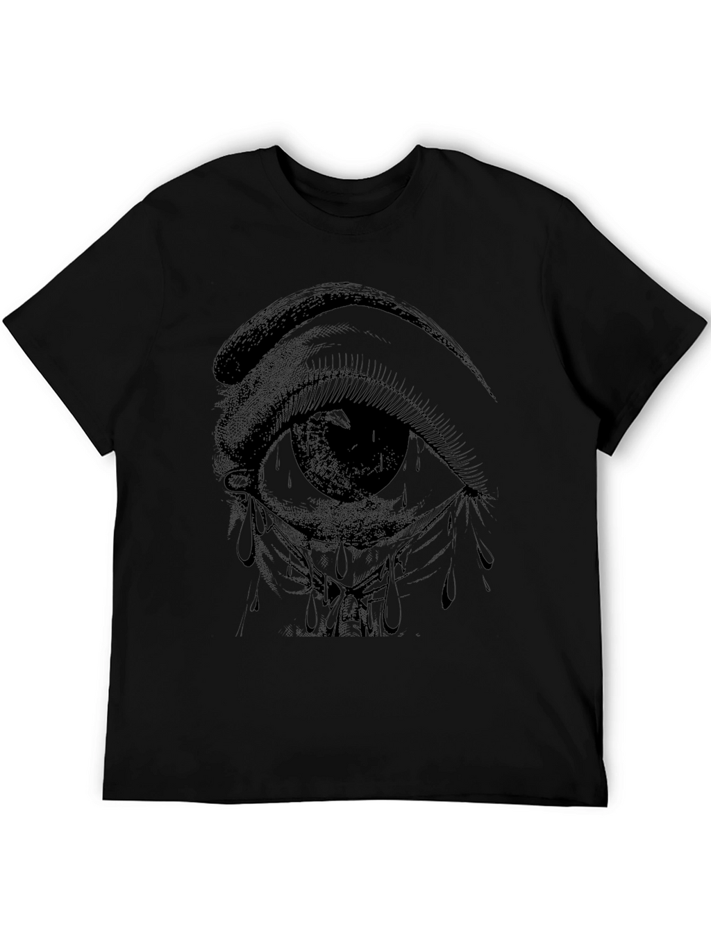 Eye Graphic T-Shirt - Black Cotton Tee