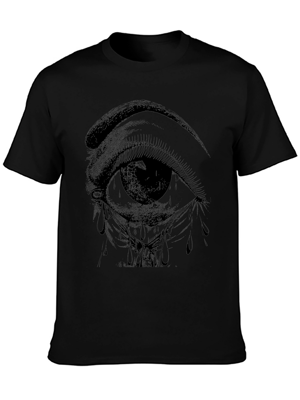Eye Graphic T-Shirt - Black Cotton Tee