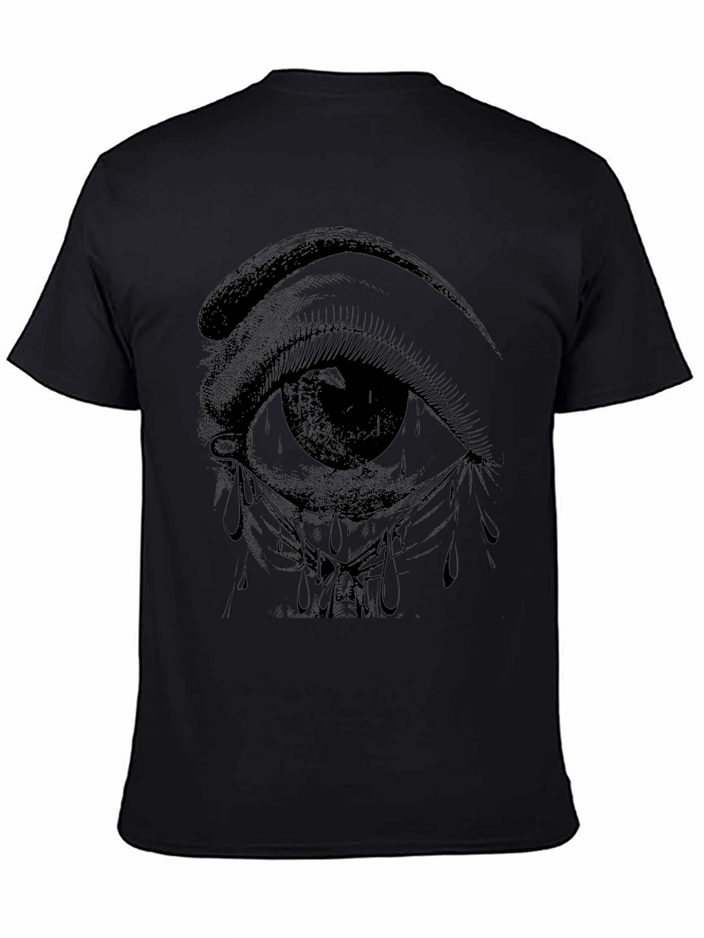 Eye Graphic T-Shirt - Black Cotton Tee