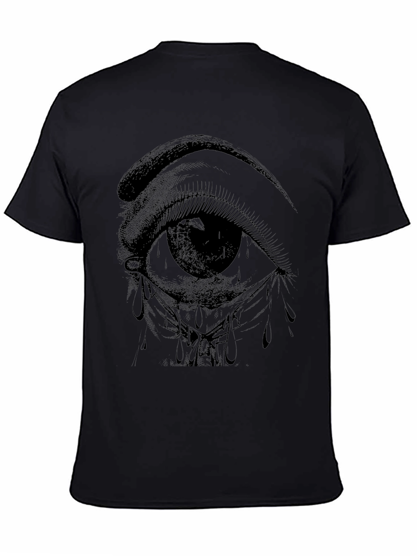Eye Graphic T-Shirt - Black Cotton Tee